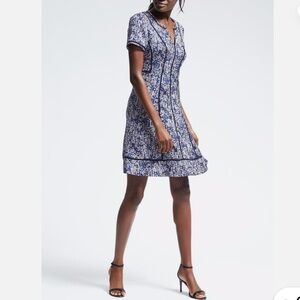 Banana Republic Blue and Black Dress